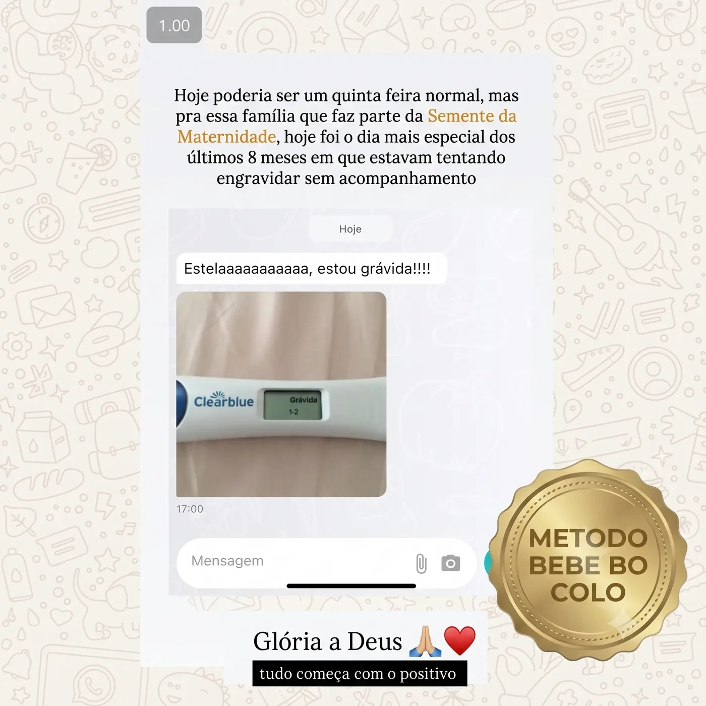 Depoimento de aluna do Método Bebê no Colo