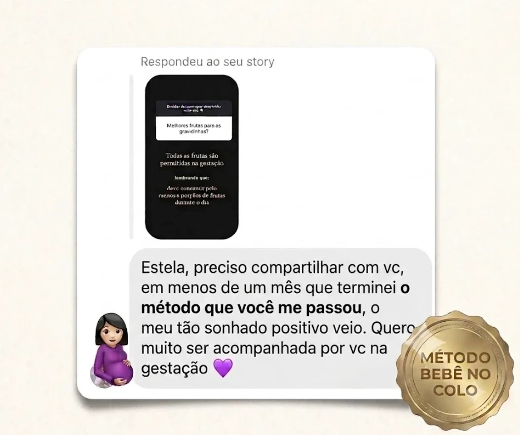 Depoimento de aluna do Método Bebê no Colo